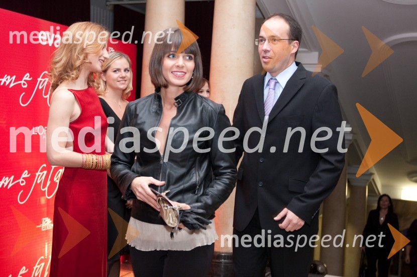 Leo Oblak, predsednik uprave podjetja Infonet Media s spremljevalkoFemme Fatale 2009