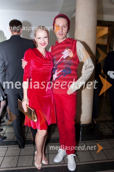 Maja Ferme, modna oblikovalka in njen fant IgorFemme Fatale 2009