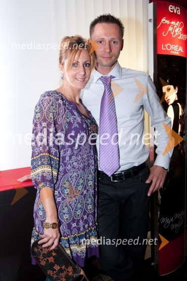 	Alenka Bikar, nekdanja atletinja in njen življenjski sopotnik MarjanFemme Fatale 2009