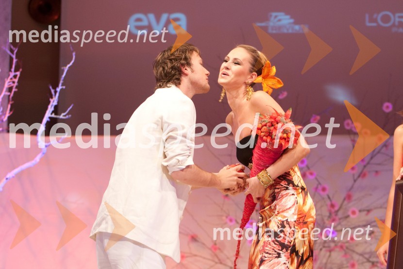 Klemen Slakonja, igralec in Jerneja Podbevšek Zhembrovskyy, balerina, manekenka in Femme fatale 2009Femme Fatale 2009