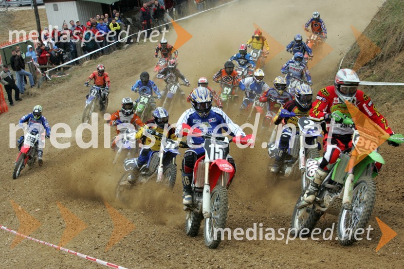 Štart v razredu do 125 ccmMOTOKROS, 1. dirka za DP, Prilipe pri Brežicah