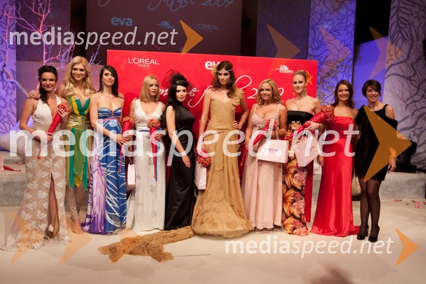 Kandidatke za Femme fatale 2009, Bernarda Žarn, Femme fatale 2008 in Gordana Sredojevič Goga, urednica revij Obrazi in EvaFemme Fatale 2009