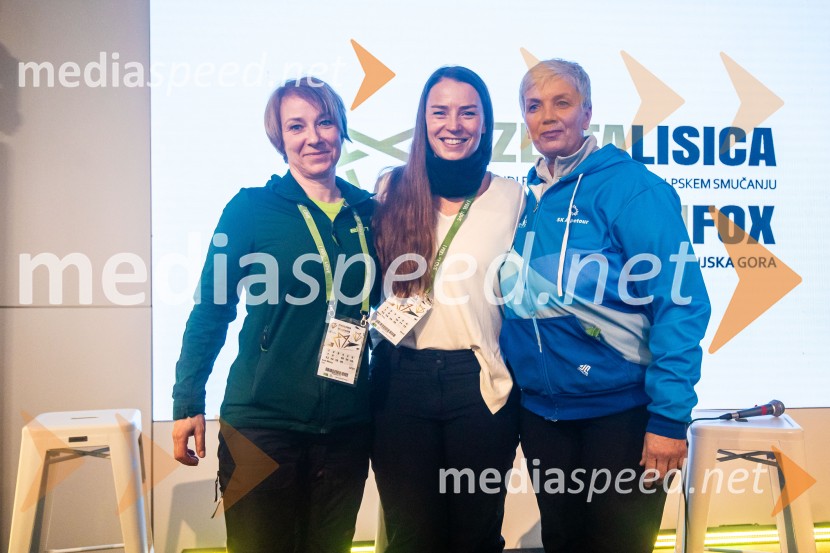  Mateja Svet, nekdanja smučarka;  Tina Maze, bivša slovenska alpska smučarka in športna komentatorka, Eurosport;  Špela KarbaNataša Bokal, V SPOMIN