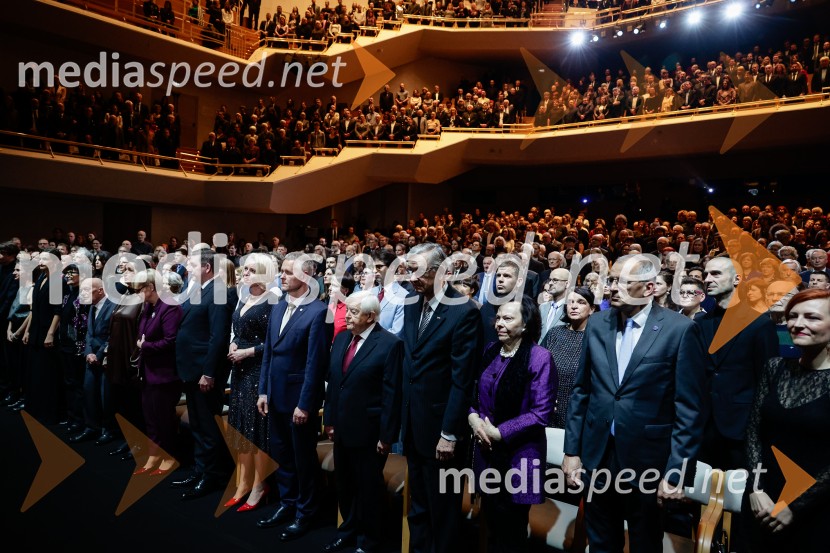 Proslava ob slovenskem kulturnem prazniku s podelitvijo Prešernovih nagrad in nagrad Prešernovega sklada