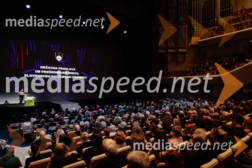 Proslava ob slovenskem kulturnem prazniku s podelitvijo Prešernovih nagrad in nagrad Prešernovega sklada