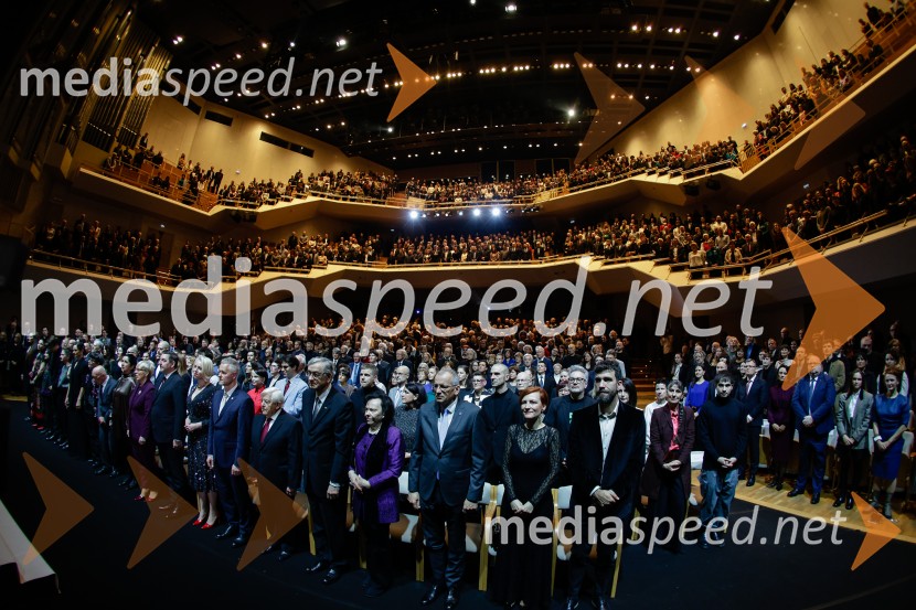 Proslava ob slovenskem kulturnem prazniku s podelitvijo Prešernovih nagrad in nagrad Prešernovega sklada