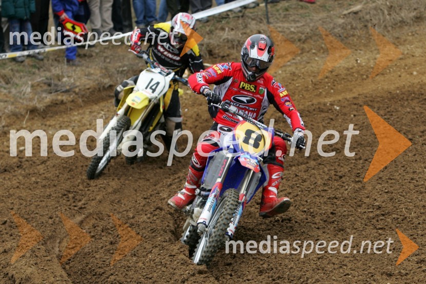 Jaka Može (AMD Trebnje) in Sašo Kragelj (AMD Feroda)MOTOKROS, 1. dirka za DP, Prilipe pri Brežicah