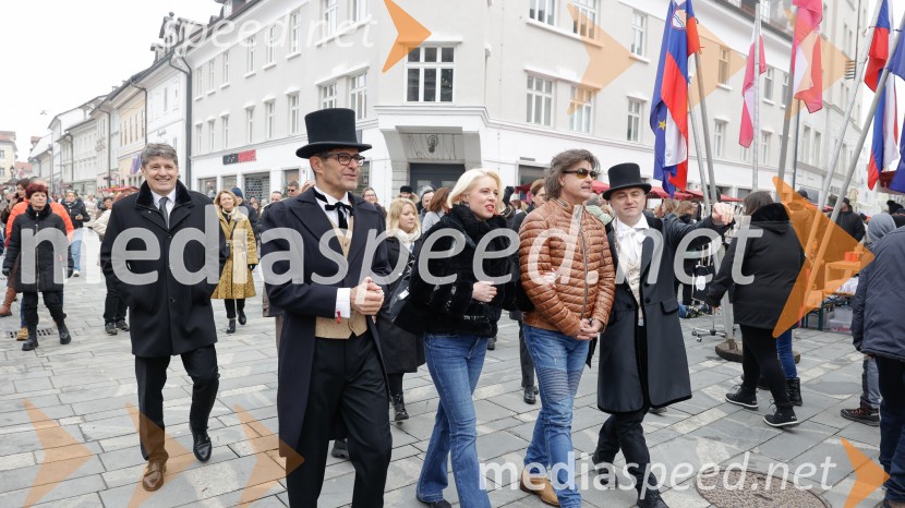 Prešernov smenj oživil Kranj v duhu 19. stoletja