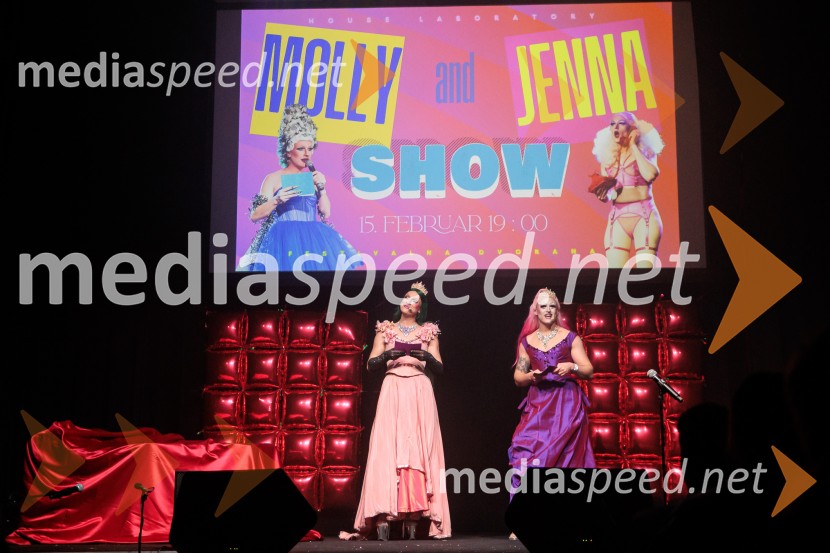 Molly & Jenna, Valentinov drag show, Festivalna dvorana Ljubljana