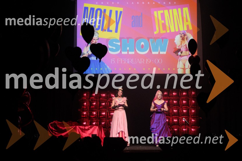 Molly & Jenna, Valentinov drag show, Festivalna dvorana Ljubljana