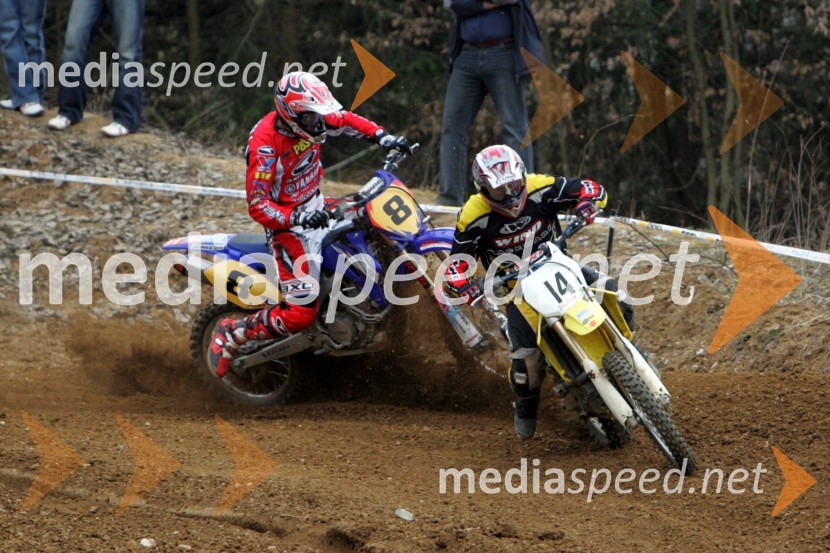 Sašo Kragelj (AMD Feroda) in Jaka Može (AMD Trebnje)MOTOKROS, 1. dirka za DP, Prilipe pri Brežicah