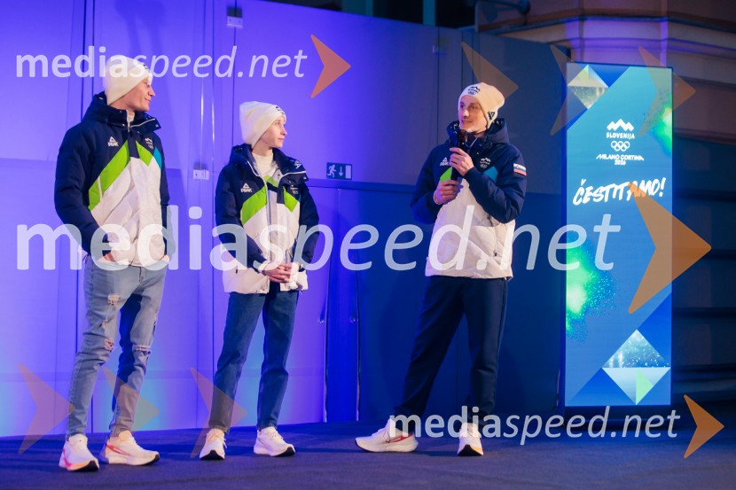Sprejem olimpijske reprezentance Slovenije Milano Cortina 2026