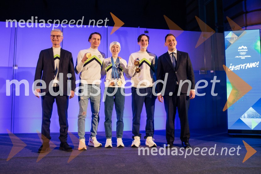 Sprejem olimpijske reprezentance Slovenije Milano Cortina 2026