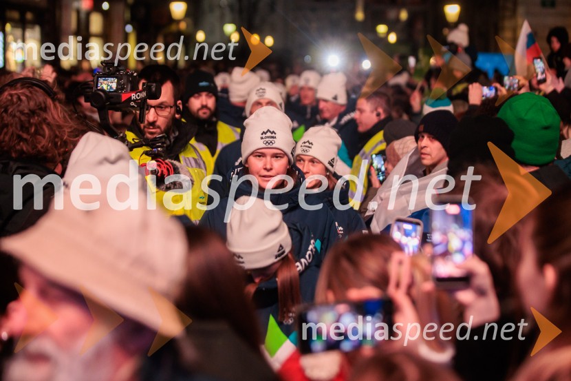 Sprejem olimpijske reprezentance Slovenije Milano Cortina 2026