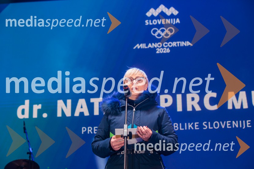 Sprejem olimpijske reprezentance Slovenije Milano Cortina 2026