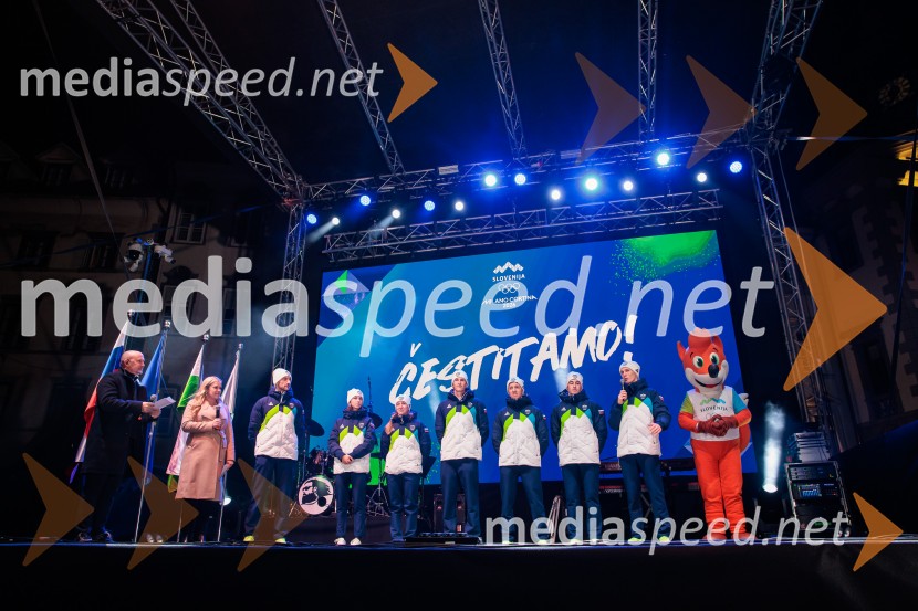 Sprejem olimpijske reprezentance Slovenije Milano Cortina 2026