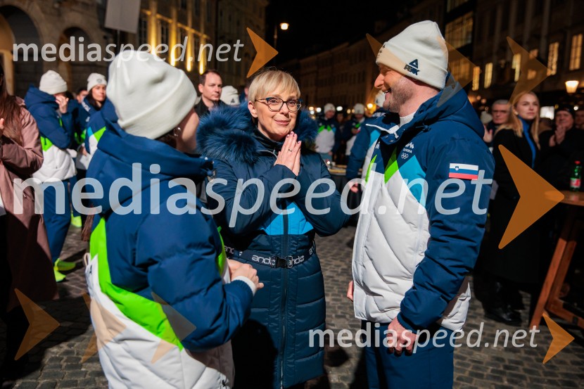 Sprejem olimpijske reprezentance Slovenije Milano Cortina 2026