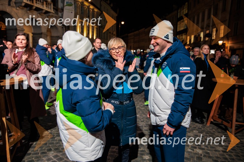 Sprejem olimpijske reprezentance Slovenije Milano Cortina 2026