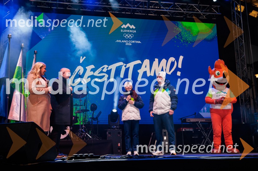 Sprejem olimpijske reprezentance Slovenije Milano Cortina 2026