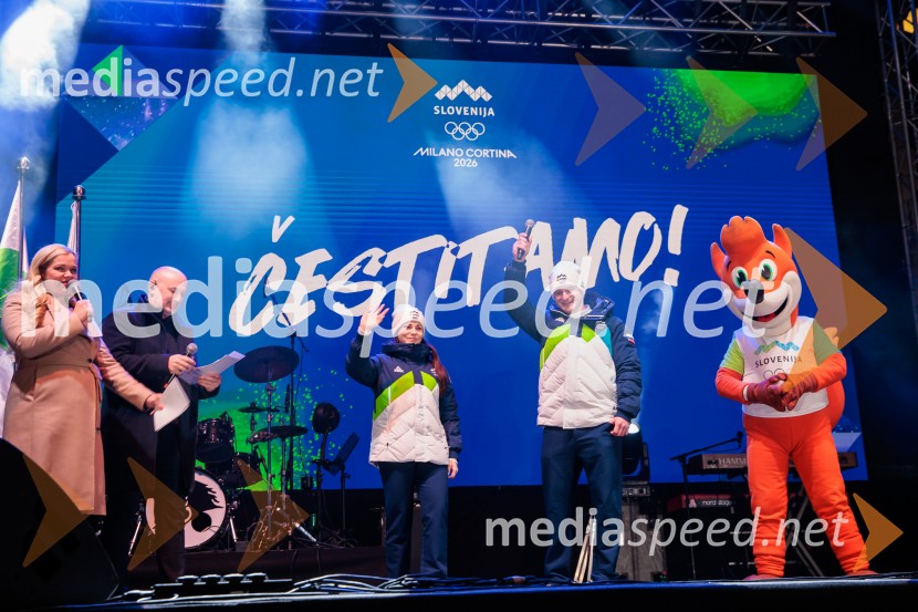 Sprejem olimpijske reprezentance Slovenije Milano Cortina 2026