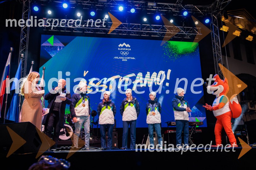 Sprejem olimpijske reprezentance Slovenije Milano Cortina 2026