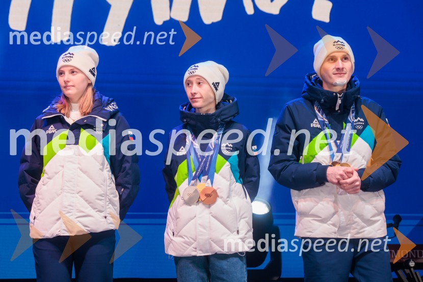 Sprejem olimpijske reprezentance Slovenije Milano Cortina 2026