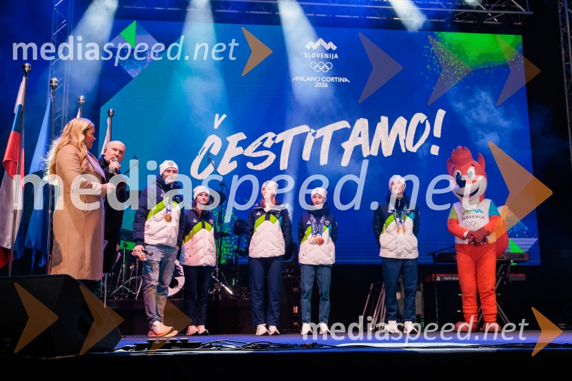 Sprejem olimpijske reprezentance Slovenije Milano Cortina 2026