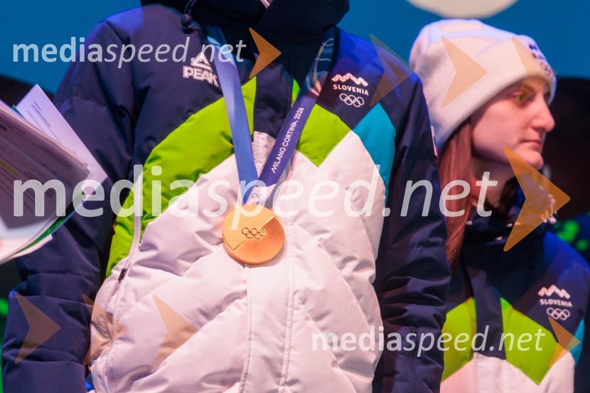 Sprejem olimpijske reprezentance Slovenije Milano Cortina 2026