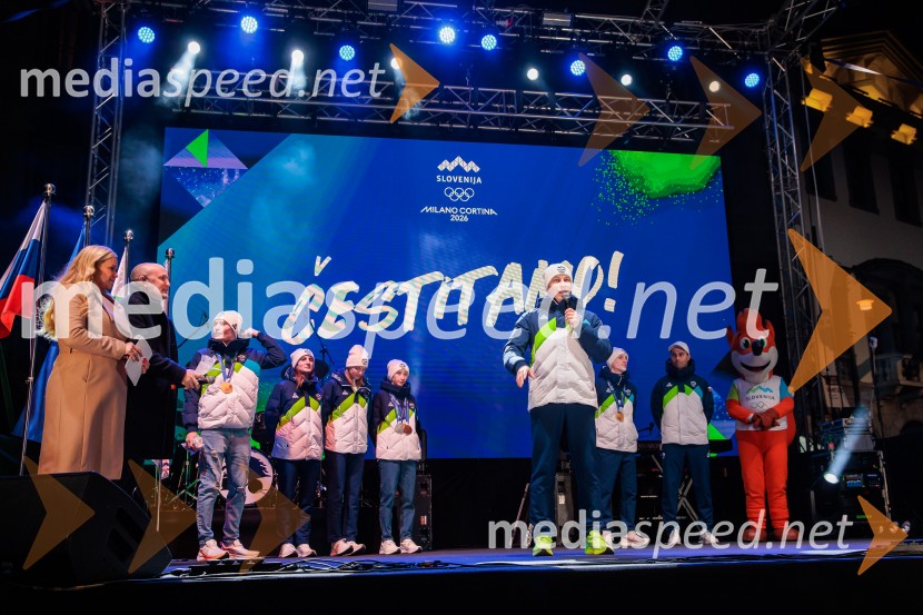 Sprejem olimpijske reprezentance Slovenije Milano Cortina 2026