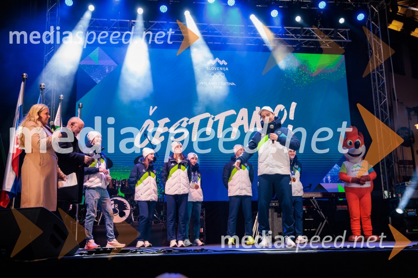 Sprejem olimpijske reprezentance Slovenije Milano Cortina 2026