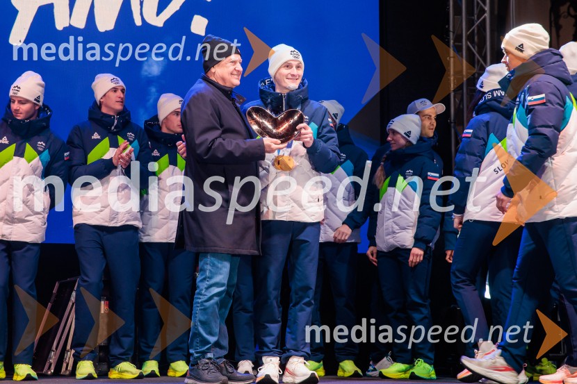 Sprejem olimpijske reprezentance Slovenije Milano Cortina 2026