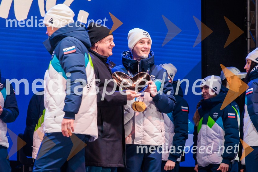 Sprejem olimpijske reprezentance Slovenije Milano Cortina 2026
