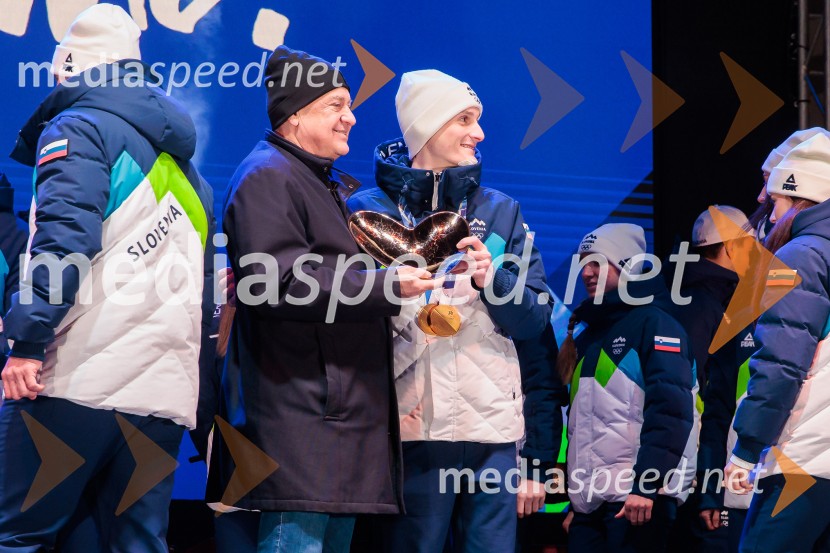Sprejem olimpijske reprezentance Slovenije Milano Cortina 2026