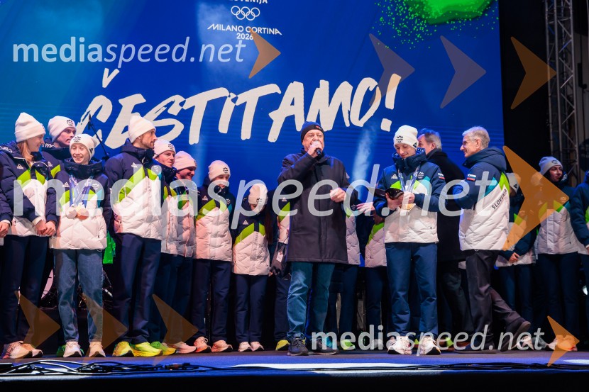 Sprejem olimpijske reprezentance Slovenije Milano Cortina 2026