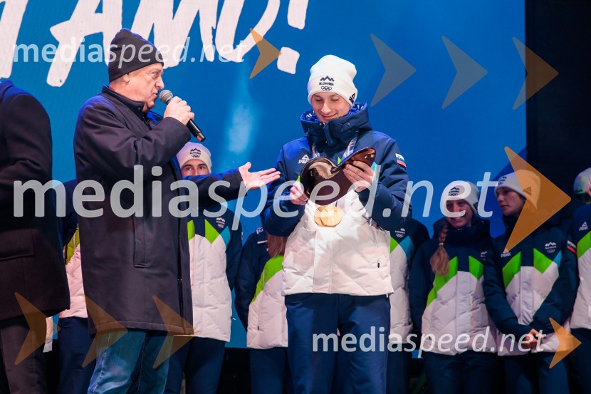 Sprejem olimpijske reprezentance Slovenije Milano Cortina 2026