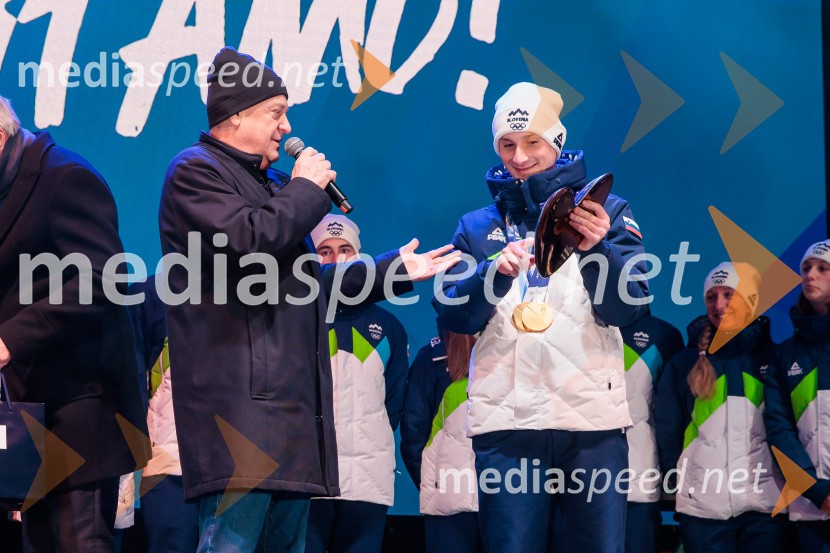 Sprejem olimpijske reprezentance Slovenije Milano Cortina 2026