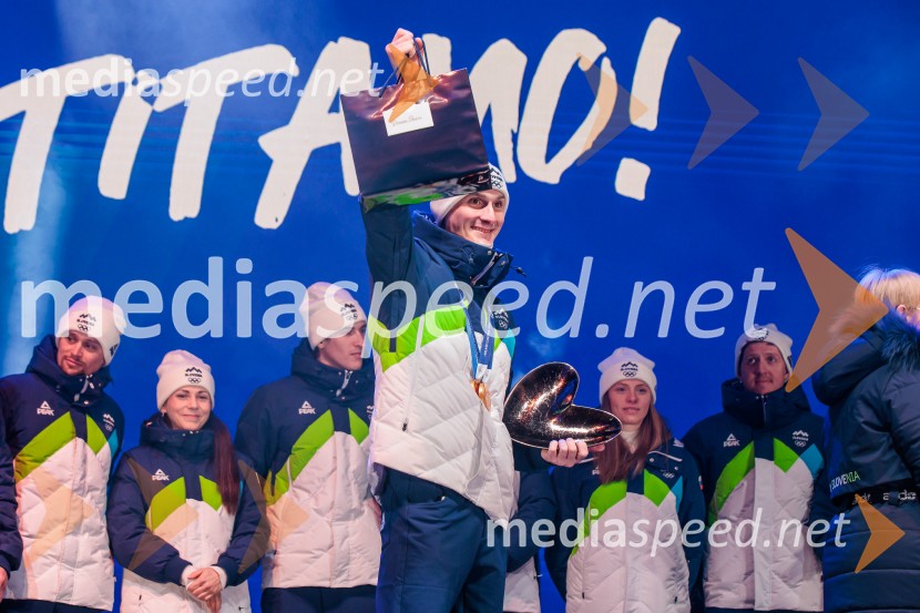 Sprejem olimpijske reprezentance Slovenije Milano Cortina 2026