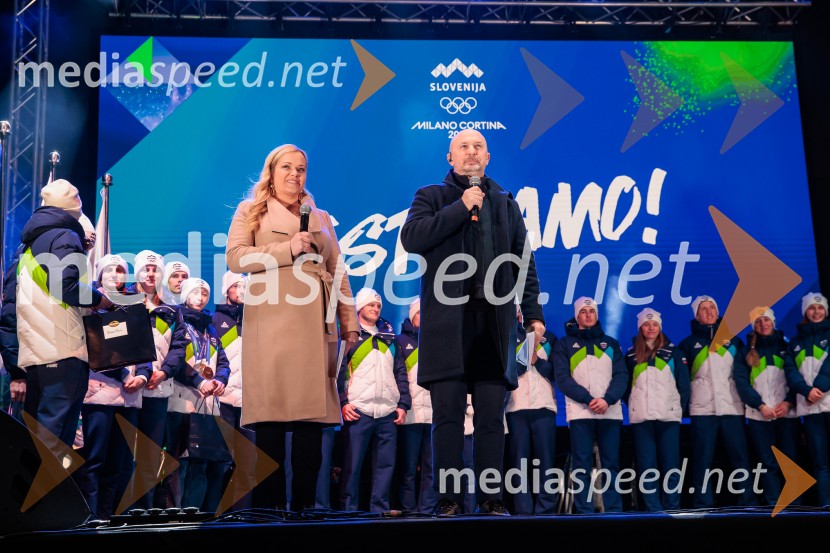 Sprejem olimpijske reprezentance Slovenije Milano Cortina 2026