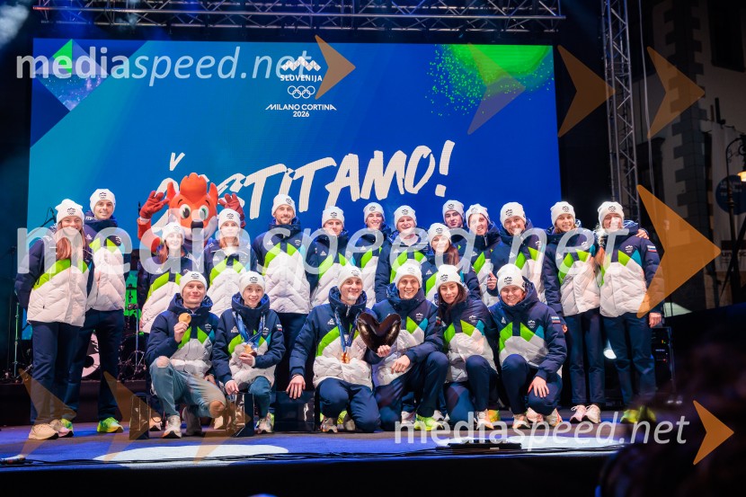 Sprejem olimpijske reprezentance Slovenije Milano Cortina 2026