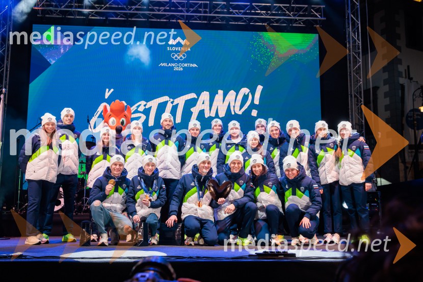 Sprejem olimpijske reprezentance Slovenije Milano Cortina 2026
