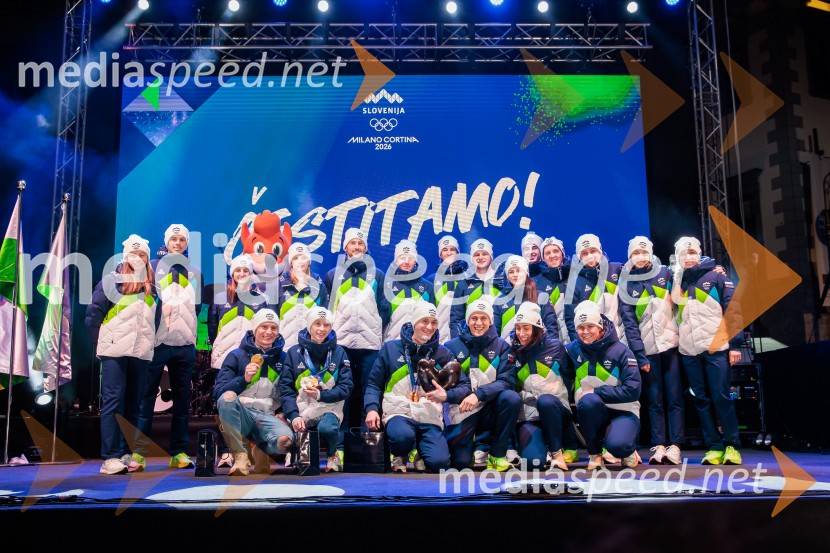 Sprejem olimpijske reprezentance Slovenije Milano Cortina 2026