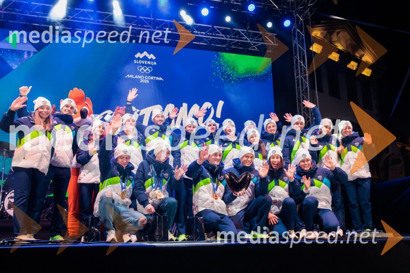 Sprejem olimpijske reprezentance Slovenije Milano Cortina 2026