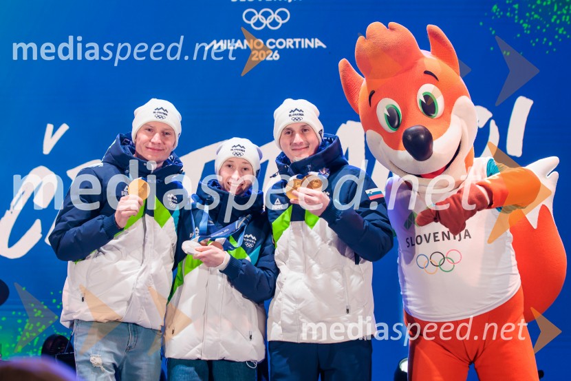 Sprejem olimpijske reprezentance Slovenije Milano Cortina 2026