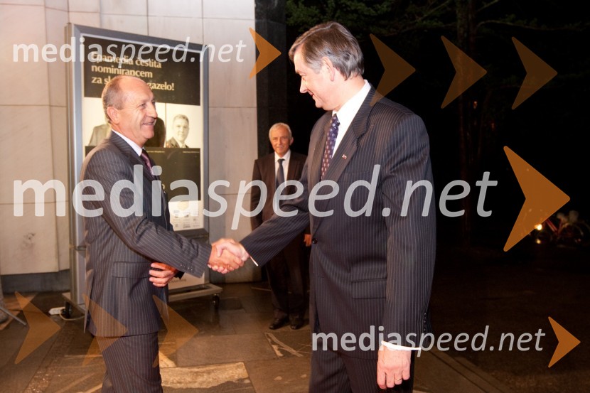 Branko Pavlin, predsednik uprave časopisne družbe Dnevnik in Dr. Danilo Türk, predsednik Republike SlovenijeSlovenska gazela 2009