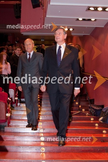 Branko Pavlin, predsednik uprave časopisne družbe Dnevnik in Dr. Danilo Türk, predsednik Republike SlovenijeSlovenska gazela 2009