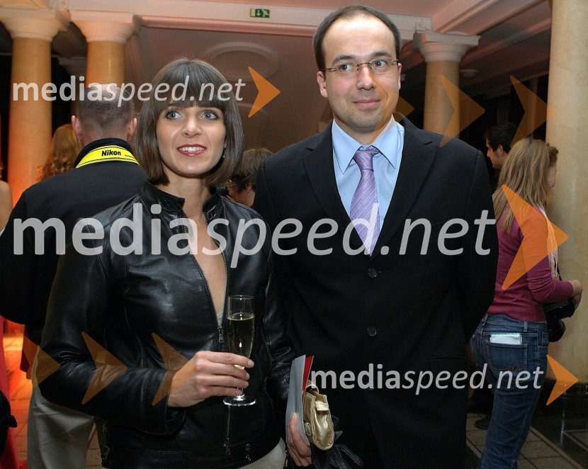 Leo Oblak, predsednik uprave podjetja Infonet Media s spremljevalkoFemme Fatale 2009