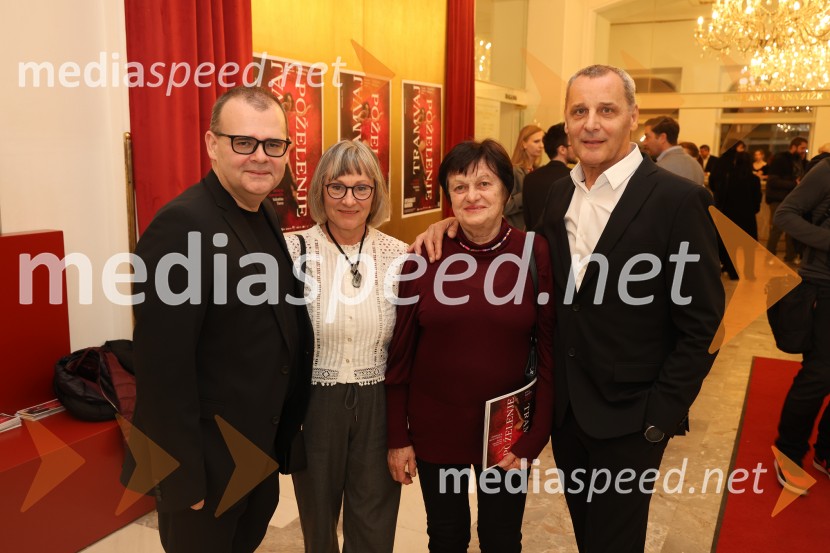  Alan Kavčič, predstavnik za odnose z javnostmi SNG Maribor;  Minka Veselič Kološa;  Daliborka  Podboj, baletni kritik;  Danilo Rošker, direktor SNG MariborTramvaj Poželenje, svetovna premiera baleta, SNG Maribor