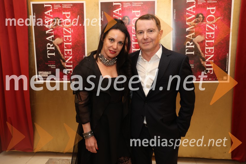  Tina Orešič;  Tomaž Orešič, podpredsednik skupine ResaltaTramvaj Poželenje, svetovna premiera baleta, SNG Maribor