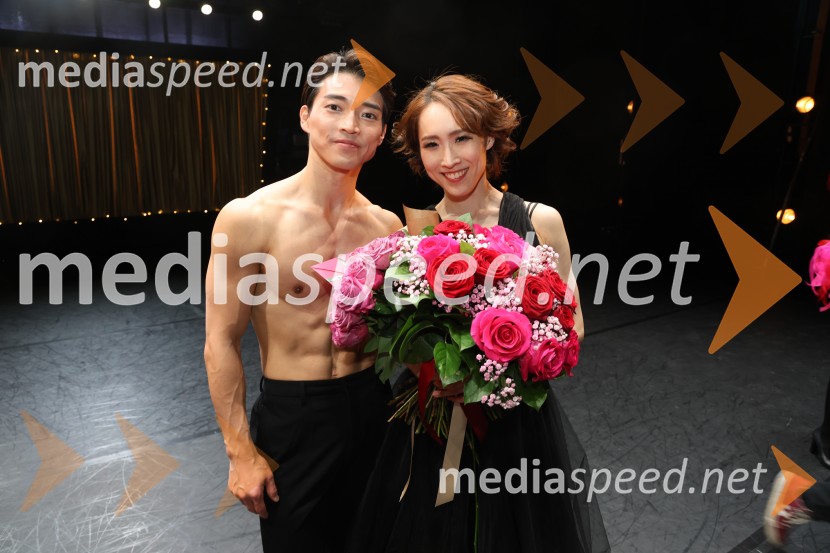  Yuya Omaki, baletni solist;  Asami Nakashima, baletna solistkaTramvaj Poželenje, svetovna premiera baleta, SNG Maribor