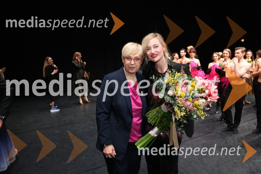 dr. Nataša Pirc Musar, predsednica Republike Slovenije;  Valentina Turcu, koreografinja in baletna solistkaTramvaj Poželenje, svetovna premiera baleta, SNG Maribor